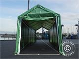 Capannone tenda PRO XL 4x10x3,5x4,59m, PVC, Verde