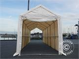 Tenda de armazenagem PRO XL 4x10x3,5x4,59m, PVC, Branco