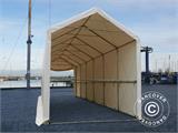 Tenda de armazenagem PRO XL 4x10x3,5x4,59m, PVC, Branco