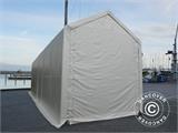 Capannone tenda PRO XL 4x10x3,5x4,59m, PVC, Bianco