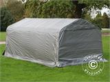 Tenda garage PRO 3,6x6x2,7m PE con copertura del terreno, Grigio