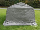 Tente abri garage PRO 3,6x6x2,7m PE avec couvre-sol, Gris