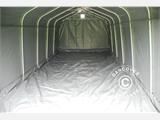 Zeltgarage PRO 3,6x6x2,7m PVC mit Bodenplane, grau