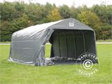 Portable garage PRO 3.6x6x2.7 m PVC with ground cover, Grey Portable garage PRO 3.6x6x2.7 m PVC with ground cover, Grey