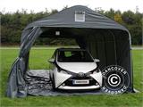 Zeltgarage PRO 3,6x6x2,7m PVC mit Bodenplane, grau