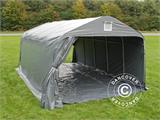 Zeltgarage PRO 3,6x6x2,7m PVC mit Bodenplane, grau