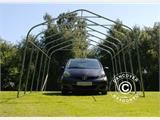 Portable garage PRO 3.6x6x2.7 m PVC with ground cover, Grey Portable garage PRO 3.6x6x2.7 m PVC with ground cover, Grey
