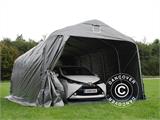 Portable garage PRO 3.6x7.2x2.68 m PE with ground cover, Grey