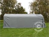 Carpa garaje PRO 3,6x7,2x2,68m PVC, Gris