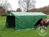 Abri pour bétail 3,3x6x2,4m, PVC, Vert Abri pour bétail 3,3x6x2,4m, PVC, Vert