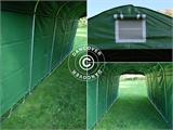 Carpa para ganado 3,3x6x2,4m, PVC, Verde