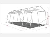 Carpa para ganado 3,3x6x2,4m, PVC, Verde