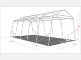 Abri pour bétail 3,3x6x2,4m, PVC, Gris Abri pour bétail 3,3x6x2,4m, PVC, Gris