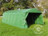 Abri pour bétail 3,6x8,4x2,68m, PVC, Vert Abri pour bétail 3,6x8,4x2,68m, PVC, Vert