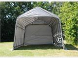 Tente Abri Garage PRO 3,77x7,3x3,18m PE, Gris Tente Abri Garage PRO 3,77x7,3x3,18m PE, Gris