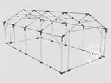 Carpa grande de almacén PRO 4x8x2,5x3,6m, PVC, Gris Carpa grande de almacén PRO 4x8x2,5x3,6m, PVC, Gris