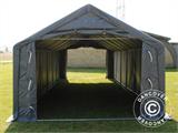 Tenda de armazenagem PRO 4x12x2x3,1m, PVC, Cinza