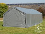 Tenda de armazenagem PRO 4x12x2x3,1m, PVC, Cinza