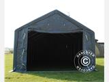 Tenda de armazenagem PRO 4x12x2x3,1m, PVC, Cinza