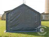 Capannone tenda PRO 4x12x2x3,1m, PVC, Grigio