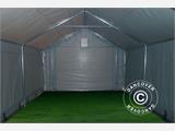 Carpa grande de almacén PRO 4x12x2x3,1m, PVC, Gris