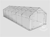 Capannone tenda PRO 4x12x2x3,1m, PVC, Grigio