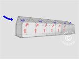 Storage shelter PRO 4x12x2x3.1 m, PVC, Grey Storage shelter PRO 4x12x2x3.1 m, PVC, Grey