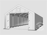 Storage shelter PRO 4x12x2x3.1 m, PVC, Grey