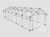 Capannone tenda PRO 4x12x2x3,1m, PVC, Grigio