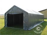 Tenda de armazenagem PRO 4x10x2x3,1m, PVC, Cinza Tenda de armazenagem PRO 4x10x2x3,1m, PVC, Cinza