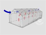 Tenda de armazenagem PRO 4x10x2x3,1m, PVC, Cinza Tenda de armazenagem PRO 4x10x2x3,1m, PVC, Cinza