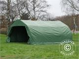 Portable double garage 5.4x6x2.9 m PVC, Green