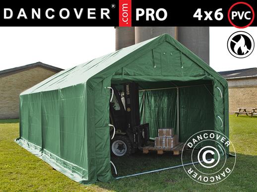 Capannone tenda PRO 4x6x2x3,1m, PVC, Verde