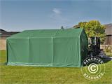 Storage shelter PRO 4x6x2x3.1 m, PVC, Green