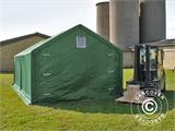 Capannone tenda PRO 4x6x2x3,1m, PVC, Verde