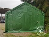 Storage shelter PRO 4x6x2x3.1 m, PVC, Green