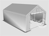 Storage shelter PRO 4x6x2x3.1 m, PVC, Green