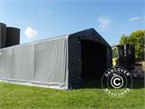 Carpa grande de almacén PRO 5x8x2x3,39m, PVC, Gris Carpa grande de almacén PRO 5x8x2x3,39m, PVC, Gris