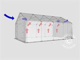 Pressutalli PRO 5x8x2,5x3,89m, PVC, Harmaa