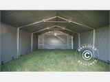 Storage shelter PRO 5x8x2.5x3.89 m, PVC, Grey