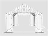 Storage shelter PRO 5x8x2.5x3.89 m, PVC, Grey