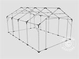 Tenda de armazenagem PRO 5x8x2,5x3,89m, PVC, Cinza