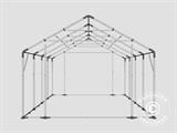 Noliktavas telts PRO 5x8x2,5x3,89m, PVC, Pelēks