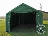 Carpa grande de almacén PRO 5x8x2,5x3,89m, PVC, Verde Carpa grande de almacén PRO 5x8x2,5x3,89m, PVC, Verde
