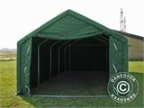 Storage shelter PRO 5x8x2.5x3.89 m, PVC, Green