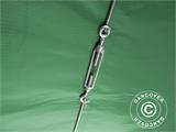 Carpa grande de almacén PRO 5x8x2,5x3,89m, PVC, Verde Carpa grande de almacén PRO 5x8x2,5x3,89m, PVC, Verde