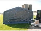 Carpa grande de almacén PRO 5x10x2x3,39m, PVC, Gris Carpa grande de almacén PRO 5x10x2x3,39m, PVC, Gris
