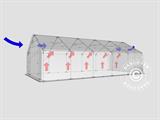 Carpa grande de almacén PRO 5x10x2x3,39m, PVC, Gris Carpa grande de almacén PRO 5x10x2x3,39m, PVC, Gris