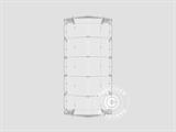 Carpa grande de almacén PRO 5x10x2x3,39m, PVC, Gris Carpa grande de almacén PRO 5x10x2x3,39m, PVC, Gris