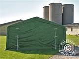 Storage shelter PRO 5x10x2x3.39 m, PVC, Green